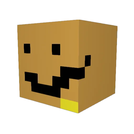 Farndog_ Minecraft avatar head, 3D render