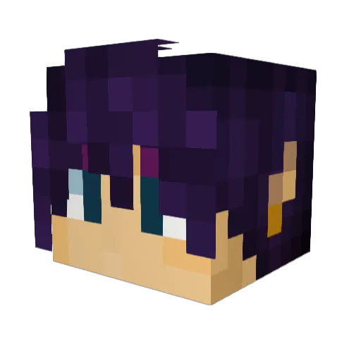 Farnlot Minecraft avatar head, 3D render