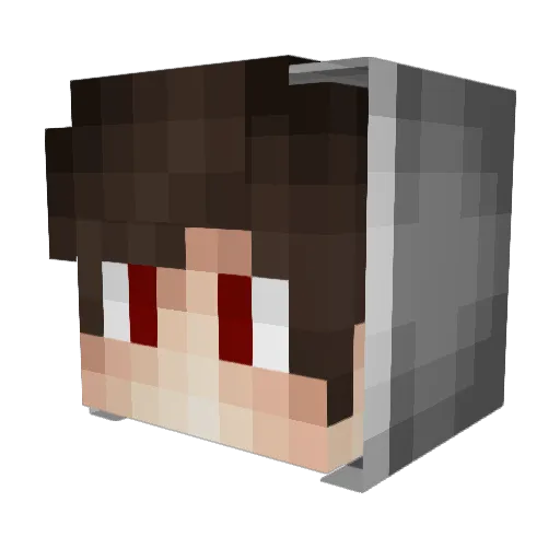 Farno Minecraft avatar head, 3D render