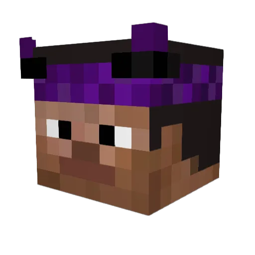 Faroosi Minecraft avatar head, 3D render