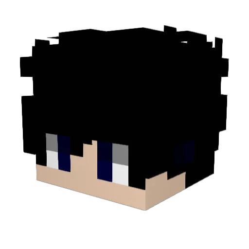 Farquaadzin Minecraft avatar head, 3D render