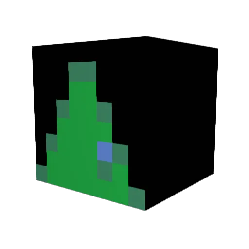 FarriNet Minecraft avatar head, 3D render