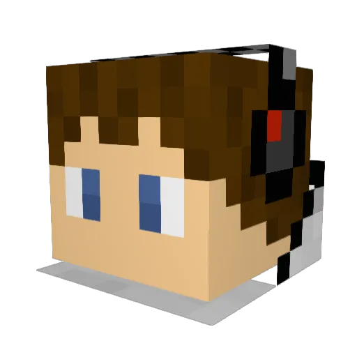 Farsiasz Minecraft avatar head, 3D render