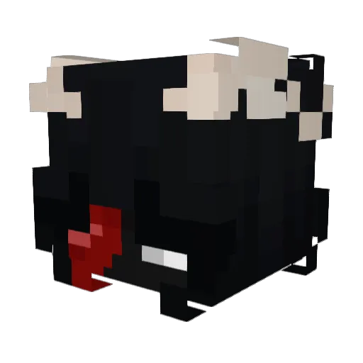 Farsical Minecraft avatar head, 3D render