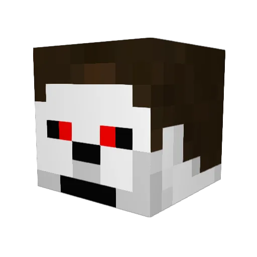 Farsun Minecraft avatar head, 3D render