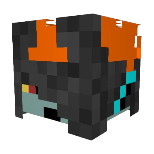 Fart4You Minecraft avatar head, 3D render