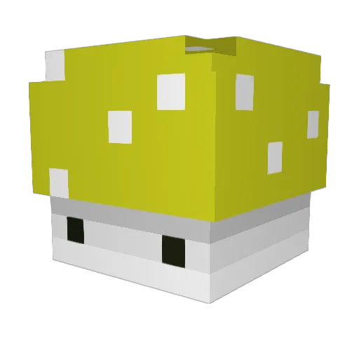 Fart Minecraft avatar head, 3D render