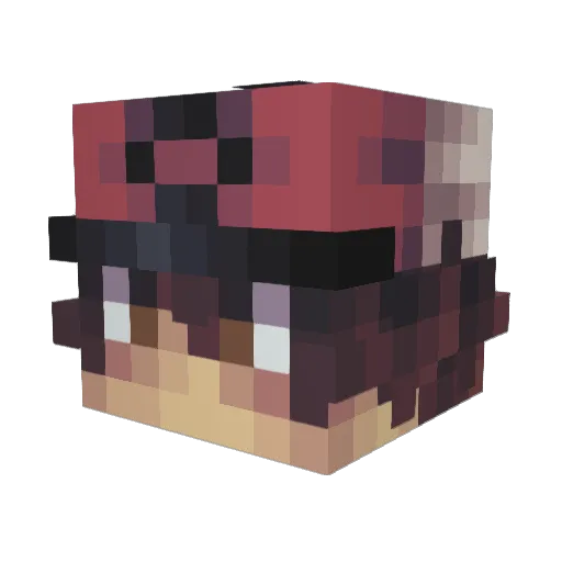 FartHalo13 Minecraft avatar head, 3D render