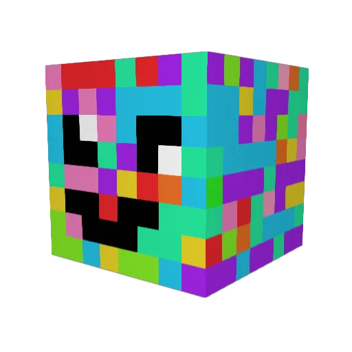 Fartie_Barbie Minecraft avatar head, 3D render