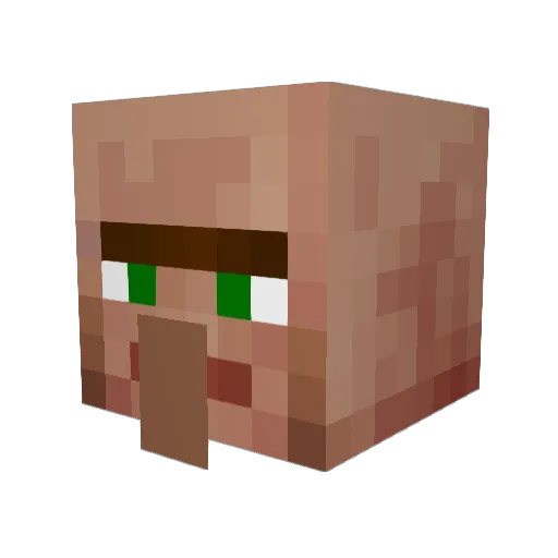 FartingMC Minecraft avatar head, 3D render