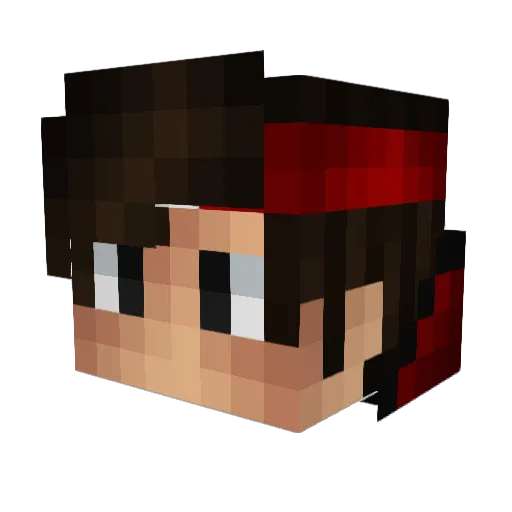 FarukStrafee Minecraft avatar head, 3D render