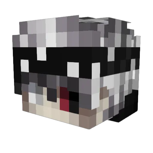 FarukYAZGAN Minecraft avatar head, 3D render
