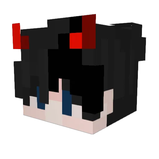 FarxL Minecraft avatar head, 3D render