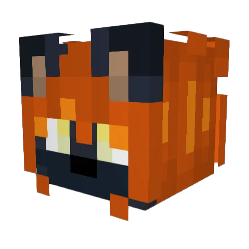 Farxinus Minecraft avatar head, 3D render