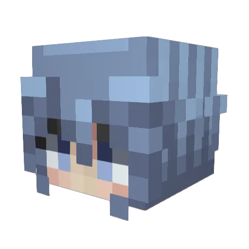 Farzum Minecraft avatar head, 3D render