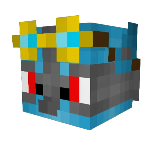 Fasar2001 Minecraft avatar head, 3D render