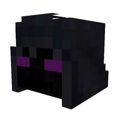 Fascat Minecraft avatar head, 3D render