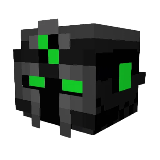 Fash2 Minecraft avatar head, 3D render