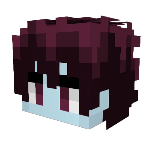 FasiaT Minecraft avatar head, 3D render
