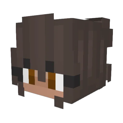 Fasmick Minecraft avatar head, 3D render