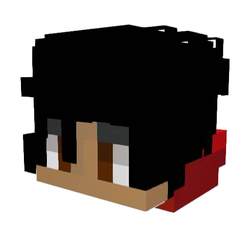 FasmoFobia Minecraft avatar head, 3D render