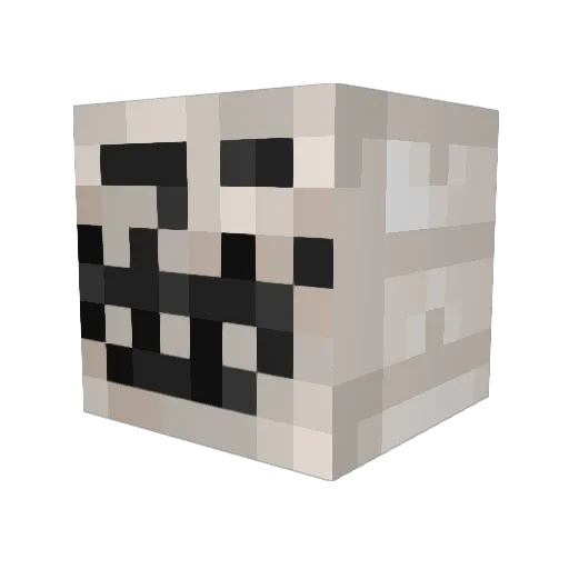Fasolka_Legit Minecraft avatar head, 3D render