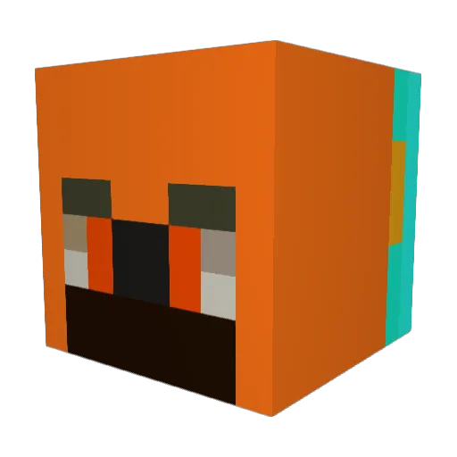 Fassihi Minecraft avatar head, 3D render
