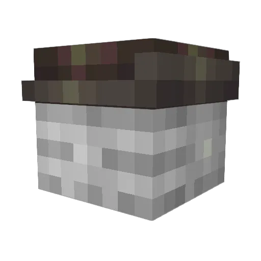 Fast15 Minecraft avatar head, 3D render