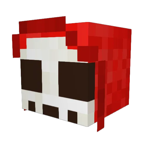 FastAsTails Minecraft avatar head, 3D render