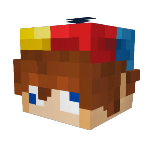 FastErmine Minecraft avatar head, 3D render