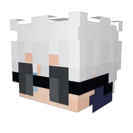 FastFritten Minecraft avatar head, 3D render
