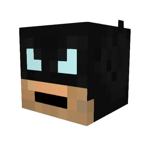 FastIsle726 Minecraft avatar head, 3D render