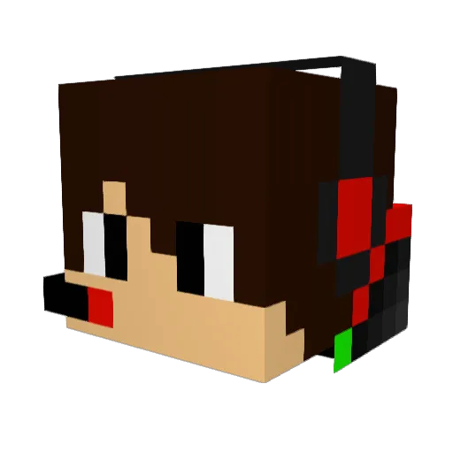 FastNLGames Minecraft avatar head, 3D render