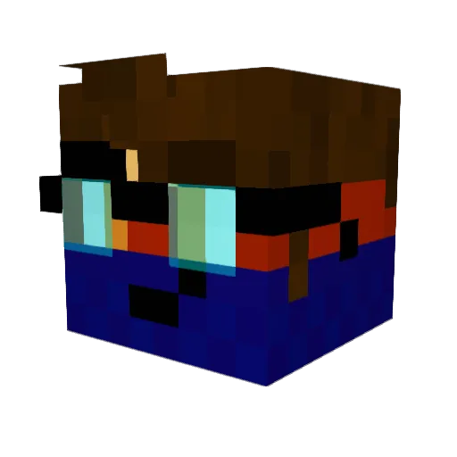 FastNeyk Minecraft avatar head, 3D render