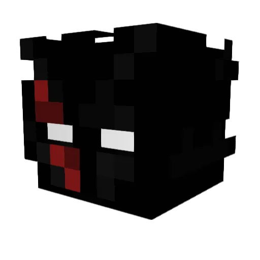 FastPot Minecraft avatar head, 3D render
