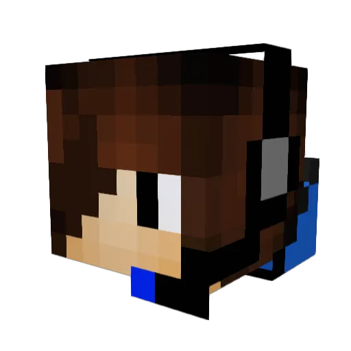 FastSoniCZ Minecraft avatar head, 3D render