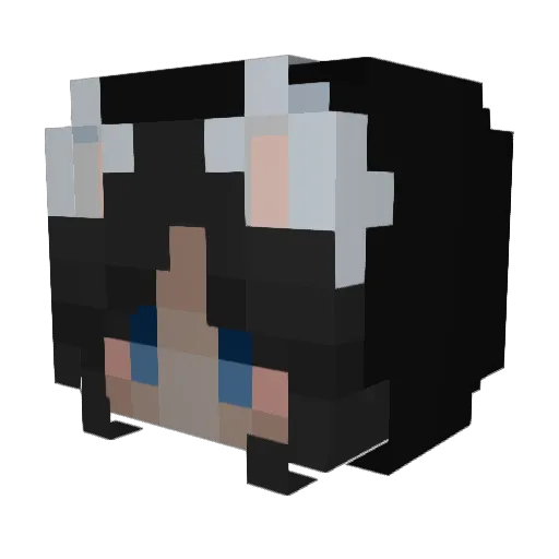 Fast_Goat Minecraft avatar head, 3D render