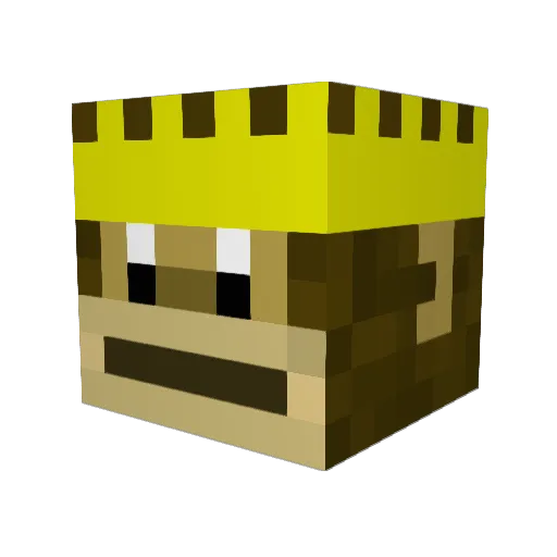 Fast_Penquinz Minecraft avatar head, 3D render