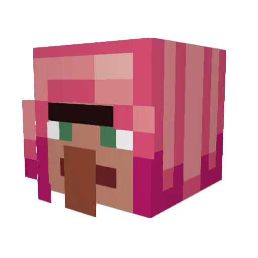 Fast_Snail2 Minecraft avatar head, 3D render