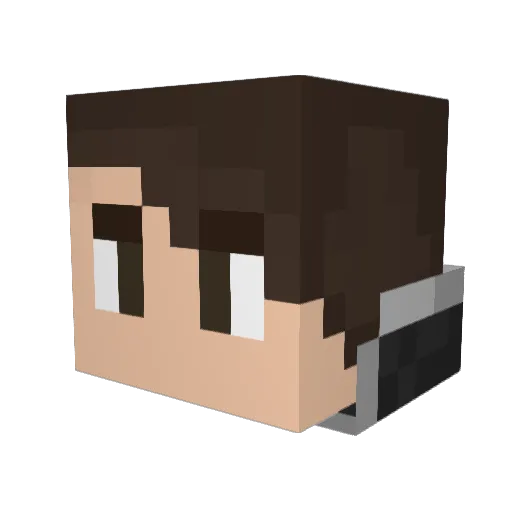 Fastasu83 Minecraft avatar head, 3D render