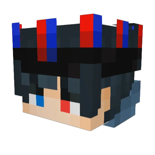 Fastblast07 Minecraft avatar head, 3D render