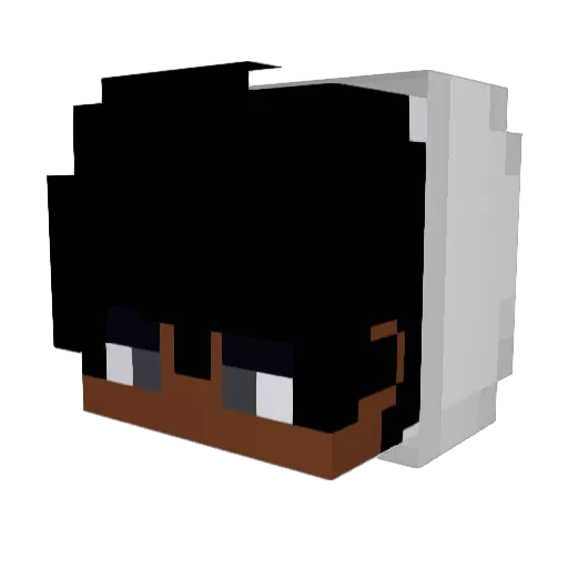 Fastbreak13 Minecraft avatar head, 3D render