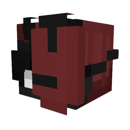 FasteFR Minecraft avatar head, 3D render