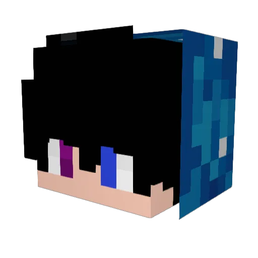 FasterPlay Minecraft avatar head, 3D render