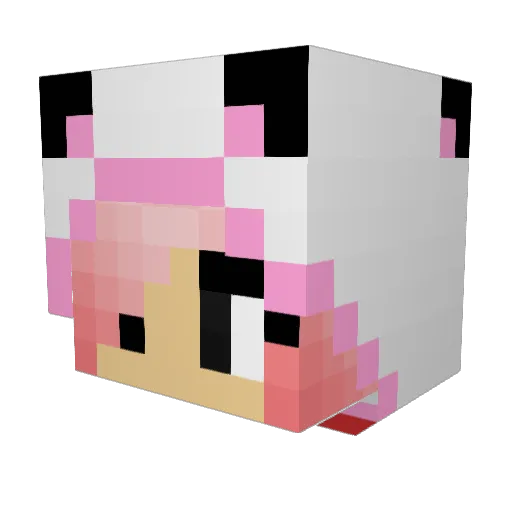 FastikGame Minecraft avatar head, 3D render