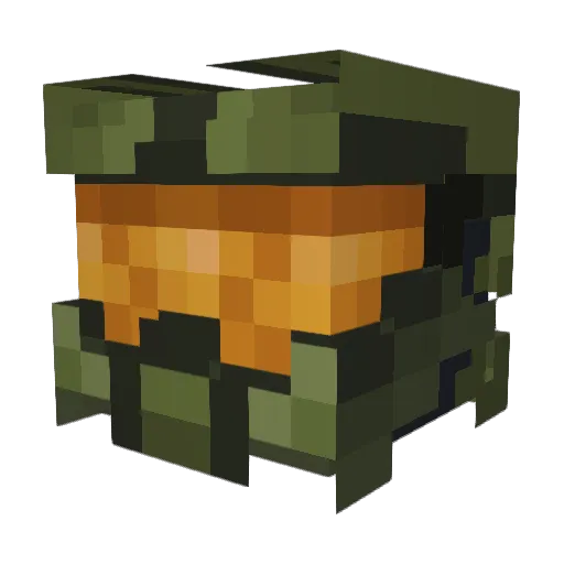 Fastlane1277 Minecraft avatar head, 3D render