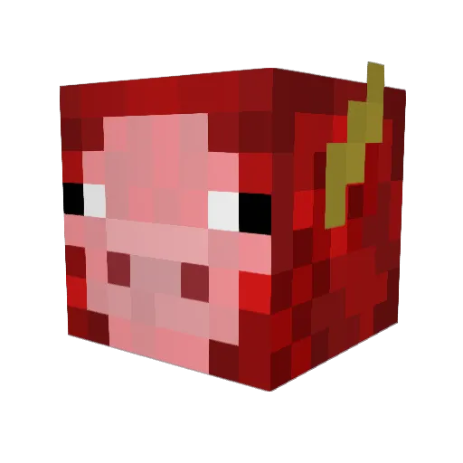 Fastoblast Minecraft avatar head, 3D render
