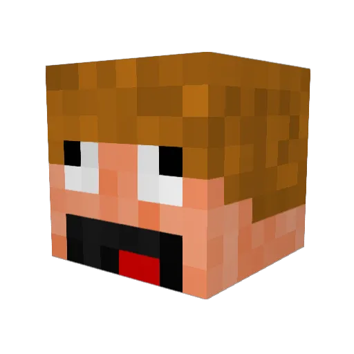 FatAlbert21 Minecraft avatar head, 3D render
