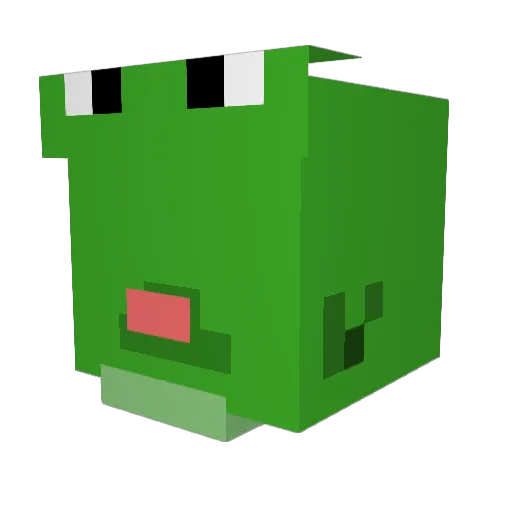 FatBeagle Minecraft avatar head, 3D render