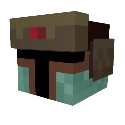FatCamel78 Minecraft avatar head, 3D render